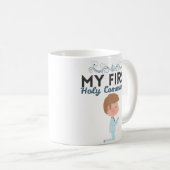 Première tasse 2018 de café de sainte communion de (Devant droit)