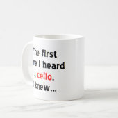 première tasse à café de violoncelle (Devant gauche)