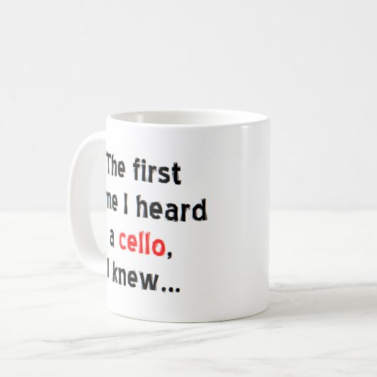 première tasse à café de violoncelle (Devant gauche)