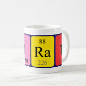 Première tasse de nom de table périodique (Devant droit)