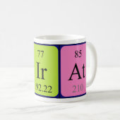 Première tasse de nom de table périodique (Devant droit)