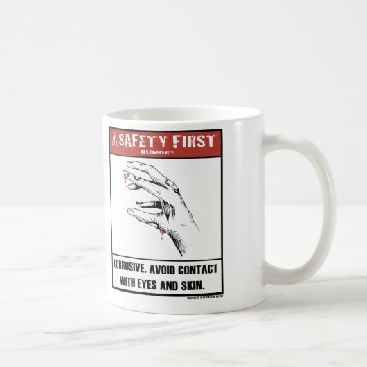 Première tasse Humour-Corrosive de sécurité (Droite)