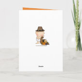 Première Thanksgiving de bébé ajouter la carte de  (Dos)