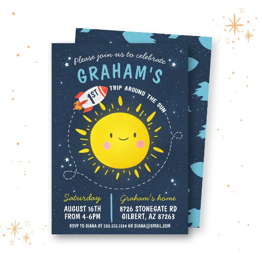 Première Tour Autour Du Soleil Invitation Espace