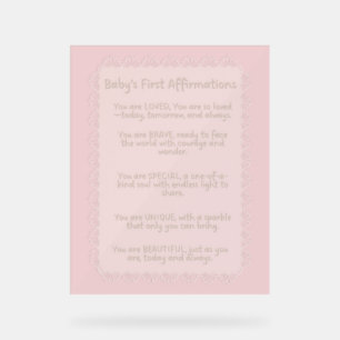 Premières affiliations de bébé Paroi de pépinièr