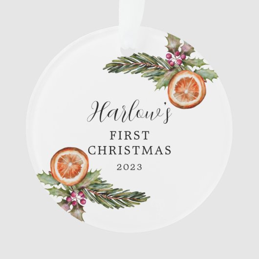 Premières botaniques hivernales de Noël pour bébé (devant)