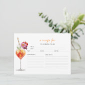 Premières Fêtes des mariées florales Spritz Cartes (Debout devant)