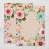 "Premières impressions : Invitations de mariage él (Devant / Derrière)