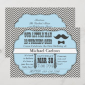 Premières invitations d'anniversaire de petit (Devant / Derrière)