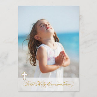 Premières invitations de communion de photo