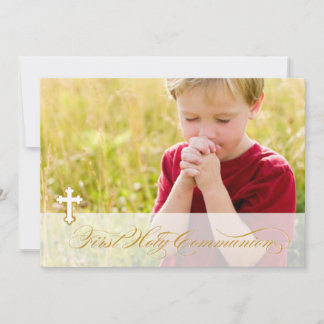 Premières invitations de communion de photo
