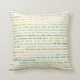 Premières lignes coussin