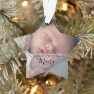 Premières photos de bébé pour Noël Étoile