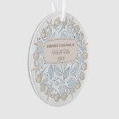 Premiers coquillages de décoration de Noël côtier (devant)