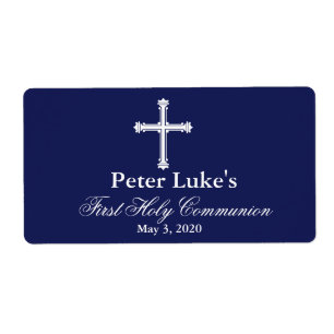 Premiers étiquettes de faveur de communion de