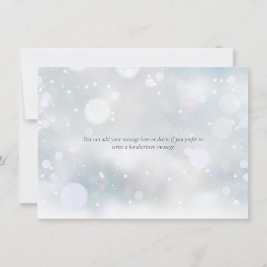 Premiers flocons de neige Merci (Dos)