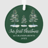 Premiers grands-parents de Noël Pins verts (dos)