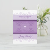 PREMIERS INVITATIONS DE COMMUNION :: boucles 1P (Debout devant)