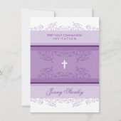 PREMIERS INVITATIONS DE COMMUNION :: boucles 1P (Devant)