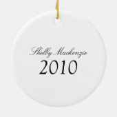 Premiers ornements de souvenir de Noël du bébé (Dos)