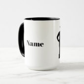 Premiers répondants Silhouettes Nom Mug (Devant gauche)