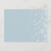 Premiers Snowflakes Enregistrer la carte Date (Dos)