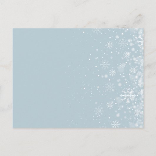 Premiers Snowflakes Enregistrer la carte Date (Dos)