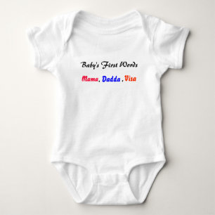 premiers T-shirts d'enfant en bas âge de mots de
