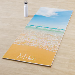 Premium - Aangepast strand met een hoog Yoga Mat