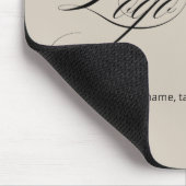 Premium Aangepaste Tekst Pastelvanille QR Code Log Muismat (Hoek)