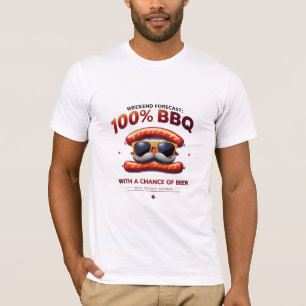 Premium BBQ & Beer Mannen T-shirt weekendgrill
