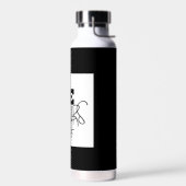 Premium Be Yourself bouteille d'eau noire et blanc (Gauche)