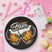 Premium bier papieren bordje (Feest)