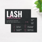 Premium Black Eyelash Extensions carte de soins po (Bureau)