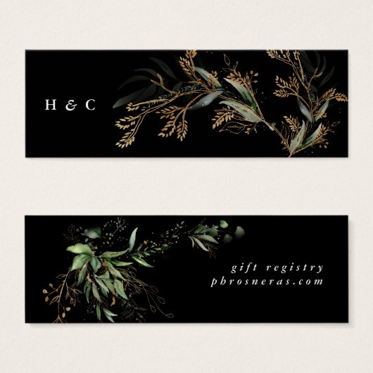 Premium Black Gold Botanical Eucalyptus Green (Devant & derrière)