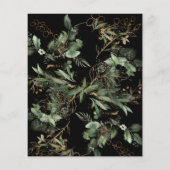 Premium Black Gold Budget Eucalyptus Elegant Flyer (Achterkant)