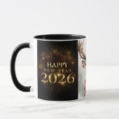 premium black gold happy new year coffee mug (Gauche)