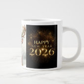 premium black gold happy new year Specialty mug (Droite)