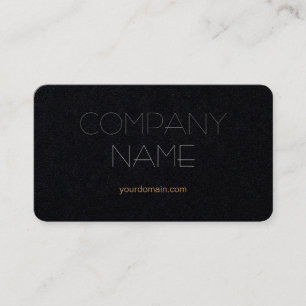 Premium Black Trendy Stylish Company Name Visitekaartje