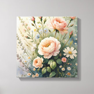 Premium Bloemen Wall Art Canvas Afdruk