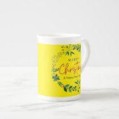 "Premium Bone China Mugs - Boisson Élégante et dur (Devant droit)