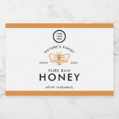 Premium Branding  Design Honey Jar Voedselcontainer Etiket (Enkel label)