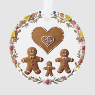 Premium Candy Krans Gebruine Familie Liefde  Ornament