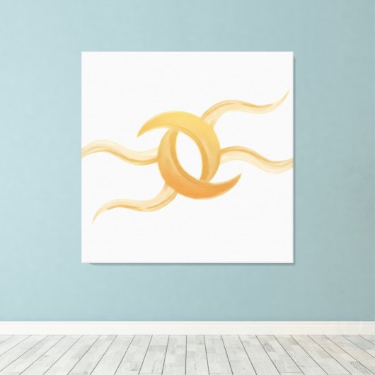 Premium Canvas ‘Intertwined Moons’ – Exclusive (Insitu (Houten vloer))