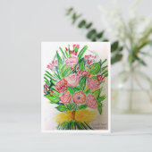 Premium Canvas met Glans Gerbera's Briefkaart (Staand voorkant)