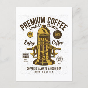 Premium - Coffee  Barista Briefkaart