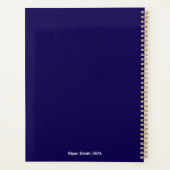 Premium Collegiate Shield Aangepaste Initiële Stud Planner (Achterkant)