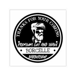 Premium Cut & Shave kapperszaak op maat Zelfinktende Stempel