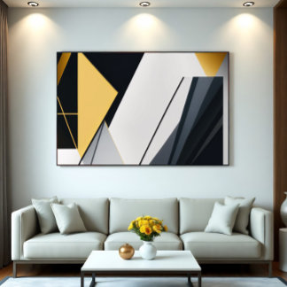 Premium Diagonal Geometry Poster