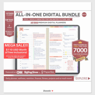 Premium digitale planner 2023 2024 sticker